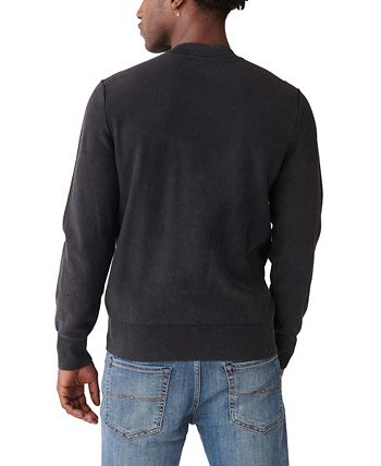 Lucky Brand Men's Washed Welterweight Crew Sweater - Macy's
