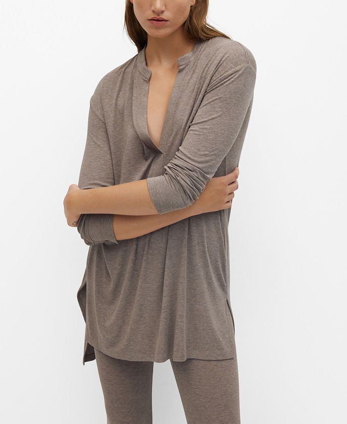 Ninon Women's Oversize T-shirt - Comfortable design with a heart neckline and lightweight, breathable fabric