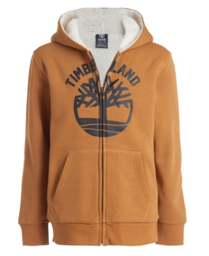 image of Big Boys Tree Sherpa Lined Zip Hoodie