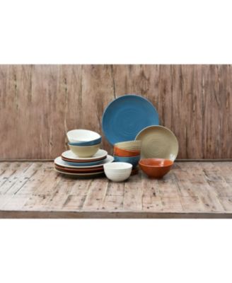 Sango Siterra Painters Palette 16 Piece Dinnerware Set, Service For 4 ...