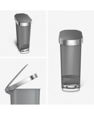 40 Liter Plastic Slim Rectangular Kitchen Trash Can