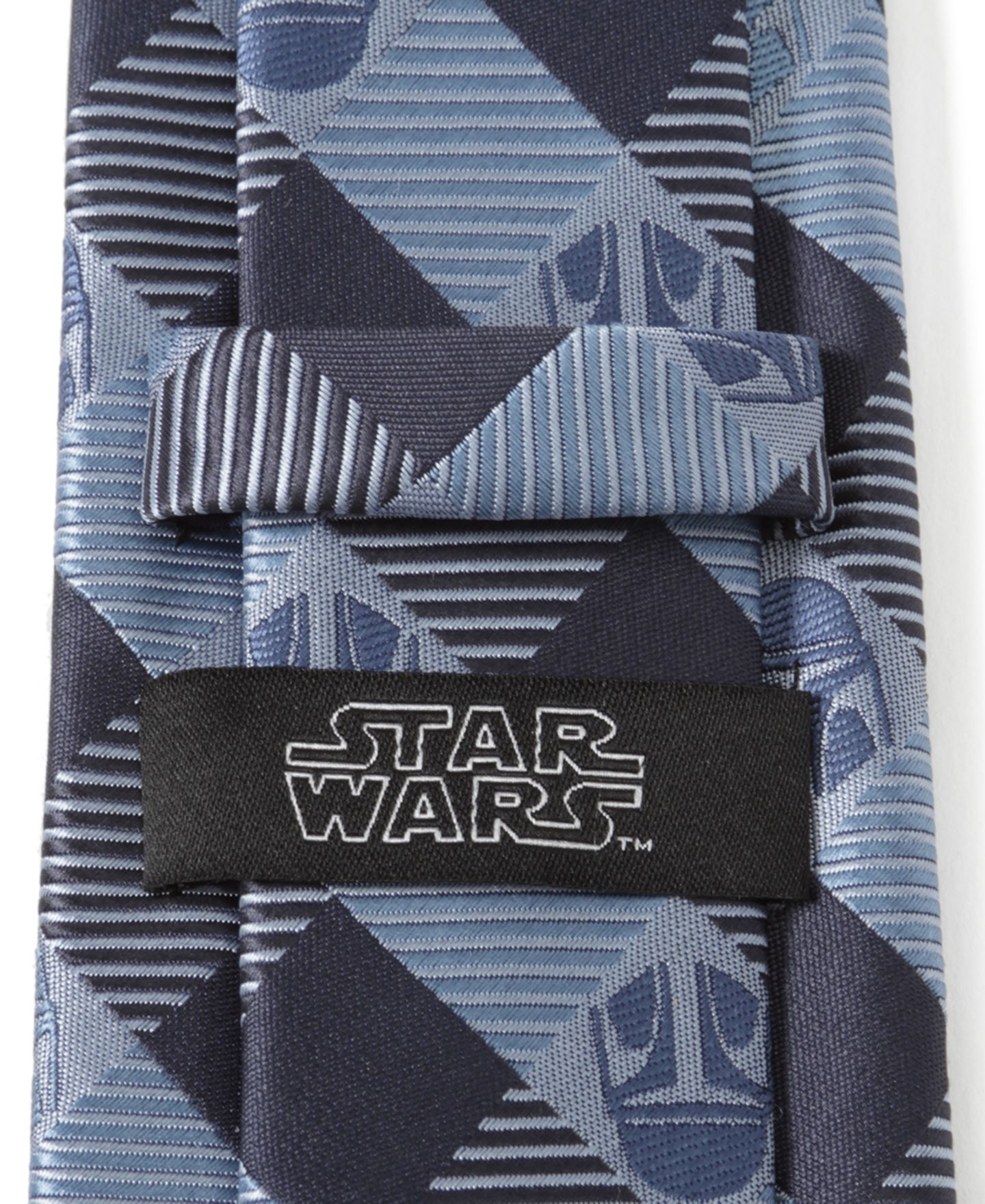 Мужские галстуки Star Wars Mando Helmet Check Tie, цвет: Синий — фото 3