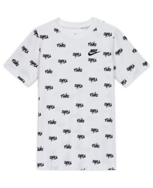 Nike Big Boys Script Printed Sportswear T-shirt