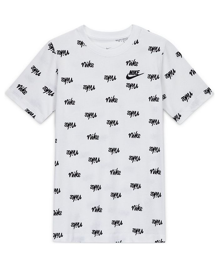Nike Big Boys Script Printed Sportswear T-shirt - Macy's
