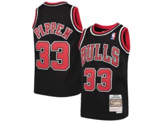  Youth Scottie Pippen Chicago Bulls Red Hardwood Classic Jersey  (Small) : Sports & Outdoors