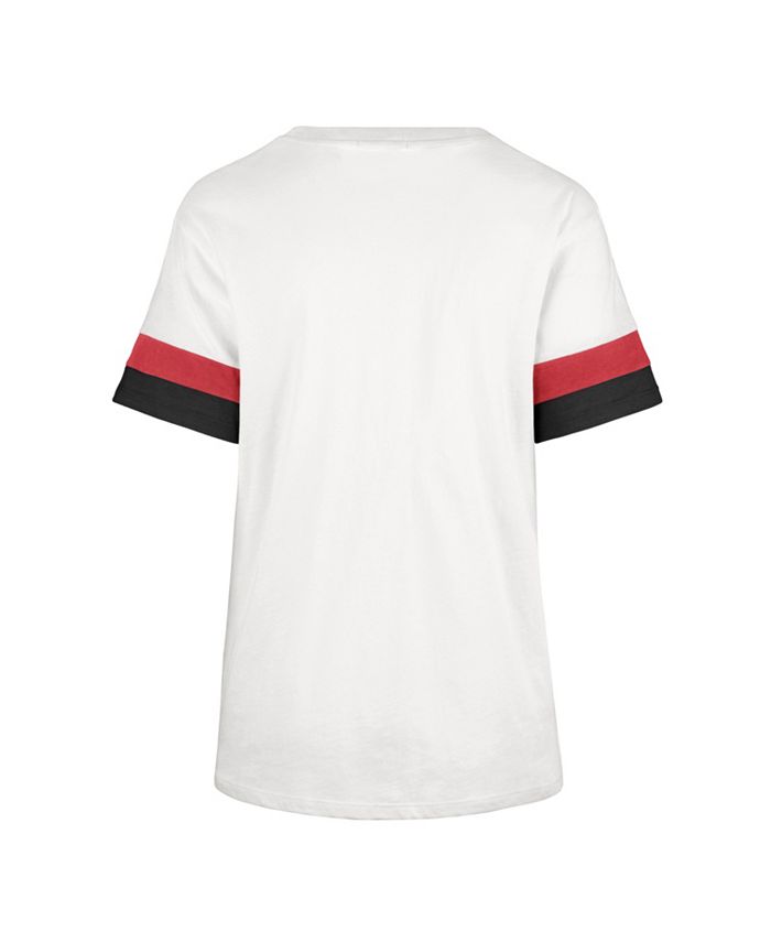 '47 Brand Kansas City Chiefs Women's Frankie Sleeve Stripe Shirt - Macy's