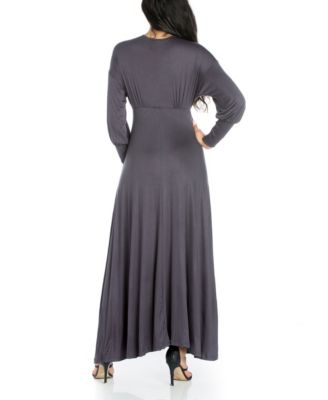 Women's Formal Long Sleeve Maxi Dress