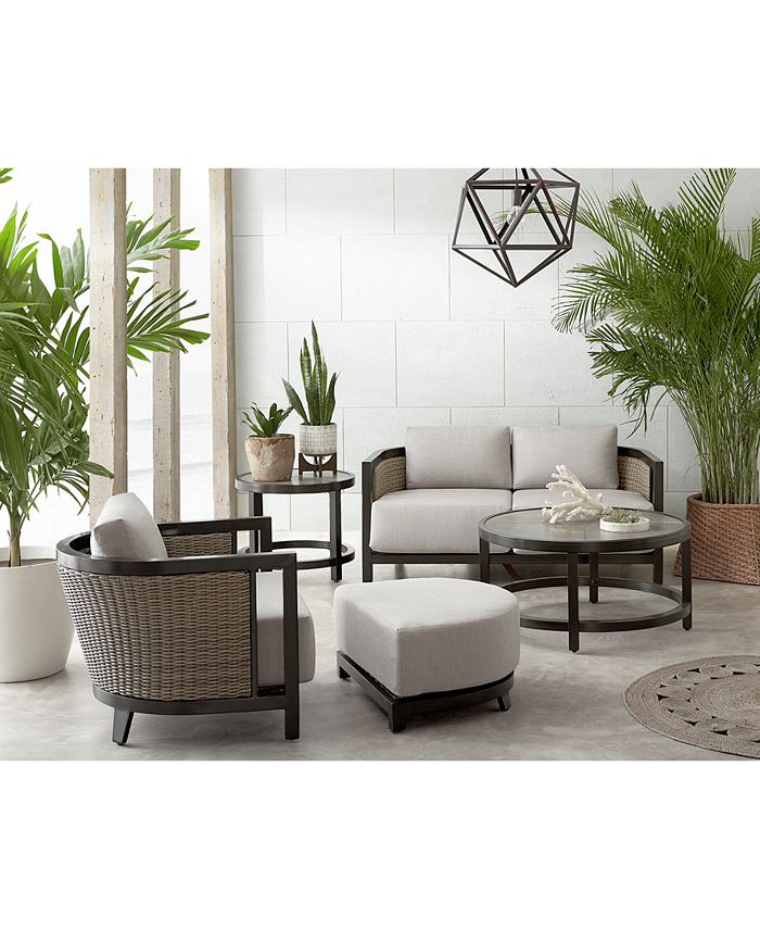 Agio Deco Outdoor 36" Round Coffee Table, Created for Macy's Macy's