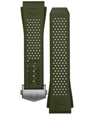 TAG Heuer Men s Connected Interchangeable Green Rubber Strap