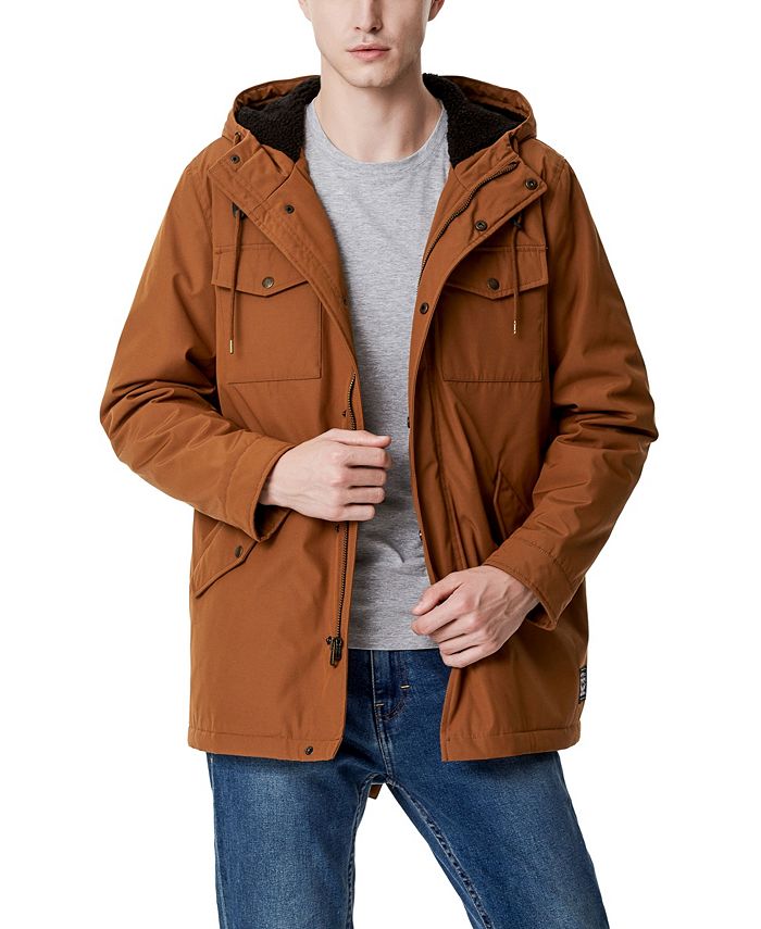 Levi's Men's Sherpa Lined Water Resistant Hooded Parka & Reviews - Coats &  Jackets - Men - Macy's