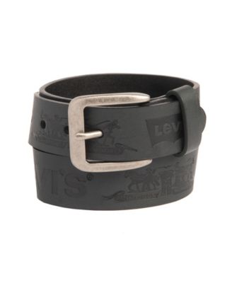 Big Boys Casual Belt with Iconic Logo Emboss Design