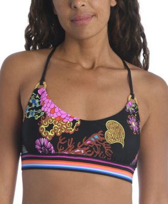 Trina Turk - Electric Reef Printed Floral Bralette Bikini Top