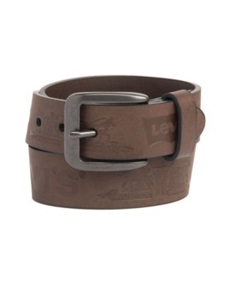 Big Boys Casual Belt with Iconic Logo Emboss Design