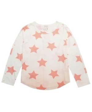 Big Girls Long Sleeve Printed Dolman Top