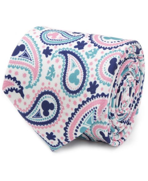 Мужской галстук Disney Mickey Mouse Paisley Tie, цвет: Разноцветный