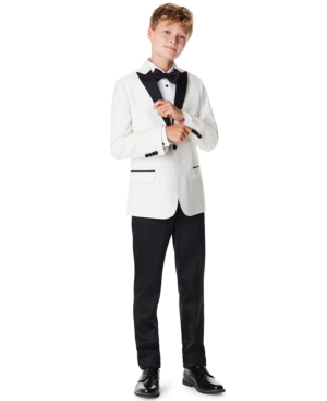 image of Big Boys Stretch Marble Jacquard Suit Jacket