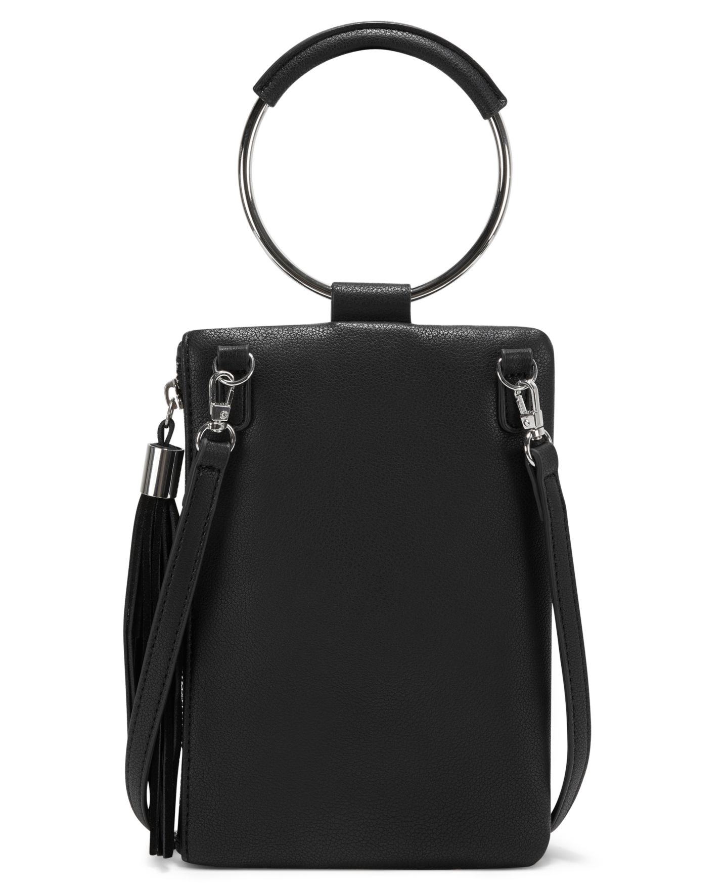 Женская сумка I.N.C. International Concepts Charlii Bangle Crossbody, цвет: Чёрный / Серебряный — фото 9