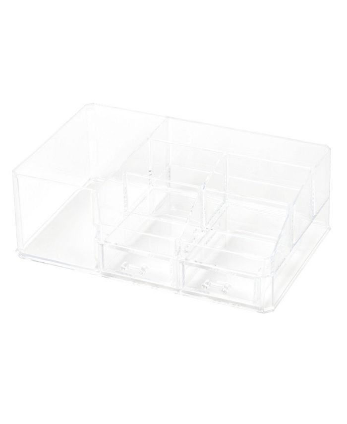 Richards Homewares 6 Compartments and 2 Drawers Cosmetic Storage ...