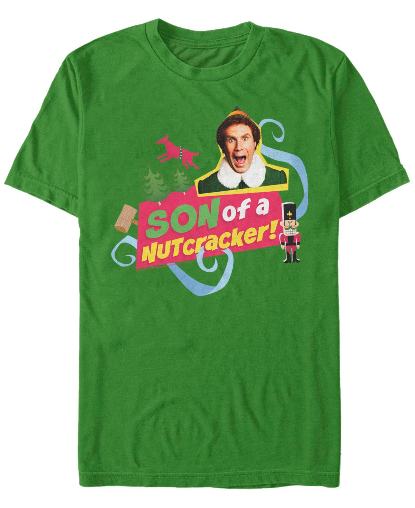 Мужская футболка Fifth Sun Elf Son of a Nutcracker Short Sleeve, цвет: Меланжевый — фото 1