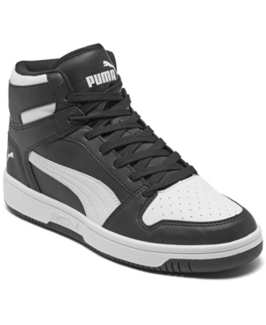 image of Puma Big Boys Rebound LayUp Mid Casual Sneakers from Finish Line