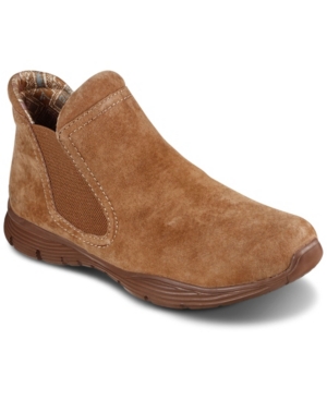 image of Skechers Women-s Relaxed Fit: Bikers - Mc Sgr Chelsea Boots from Finish Line