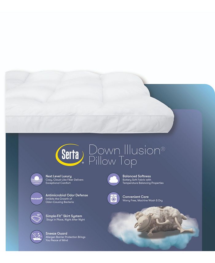 Serta Down Illusion Pillowtop Mattress Topper Queen Macy's