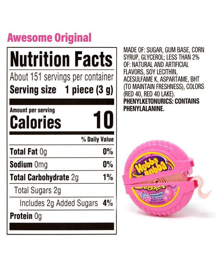Hubba Bubba Bubble Gum Tape, 2 oz, 12 Count Macy's