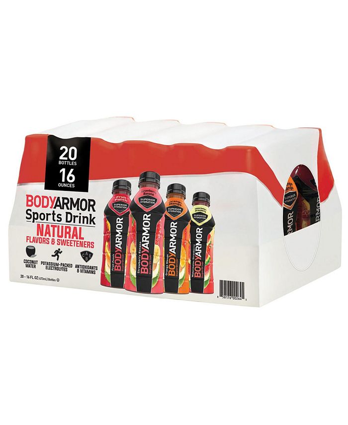 BodyArmor Sports Drink Variety Pack, 16 oz, 20 Count Macy's