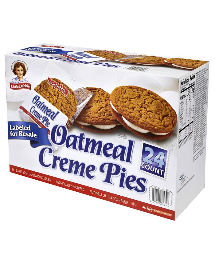 Little Debbie Oatmeal Cream Pies, 2.6 oz, 24 Count & Reviews ...
