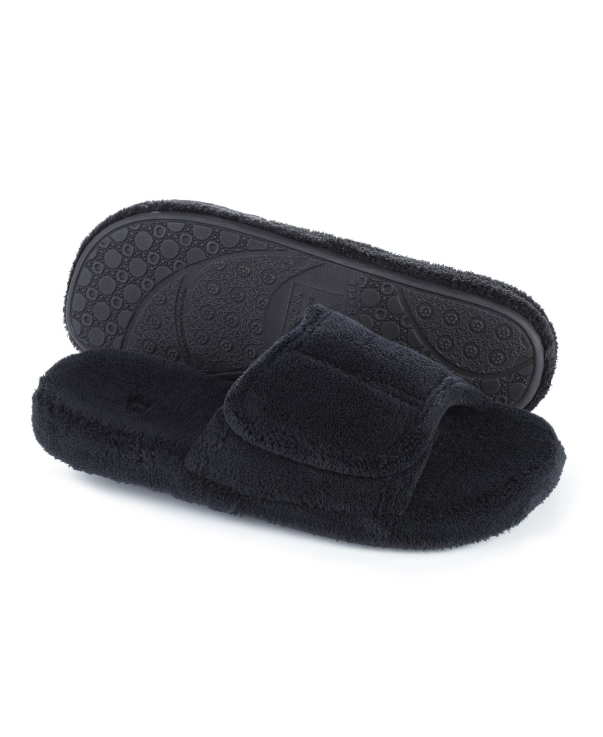 Acorn Men's Spa Slide Comfort Slippers - Black