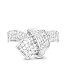 Cubic Zirconia Pave Knot Ring
