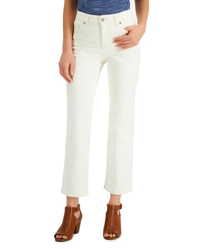 Style & Co Petite Tummy-Control Straight-Leg Jeans, Created for Macy's -  Macy's