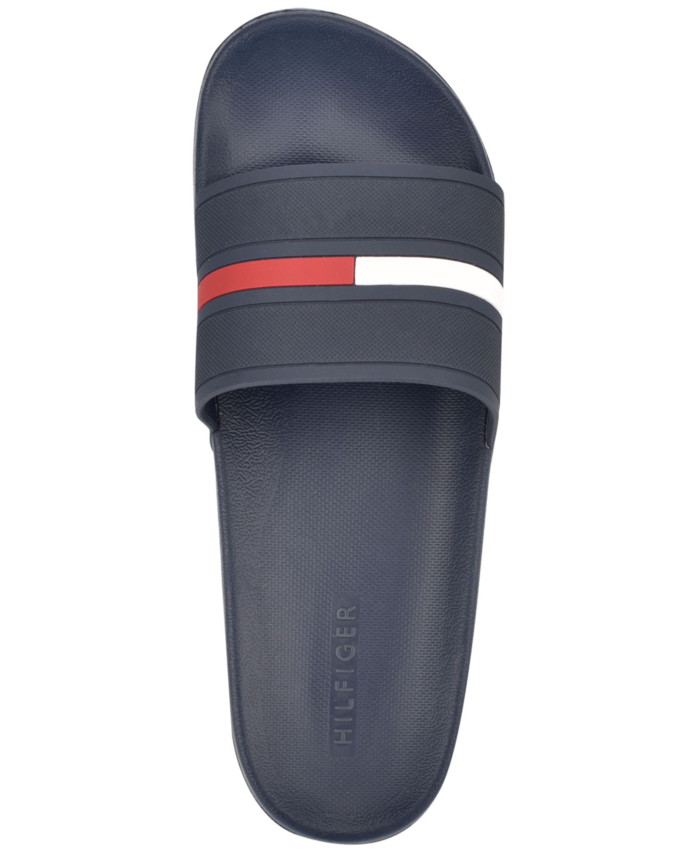 Мужские сандалии Tommy Hilfiger Redder Flag Logo Pool Slide, цвет: Тёмный синий — фото 8