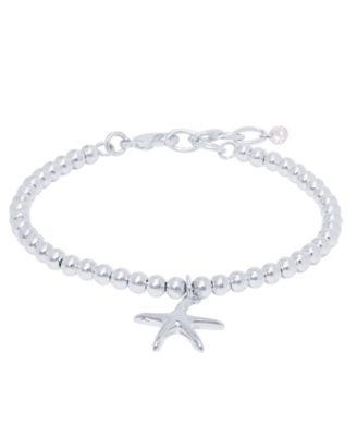 Macy's - Silver Plated Starfish Beaded Bracelet