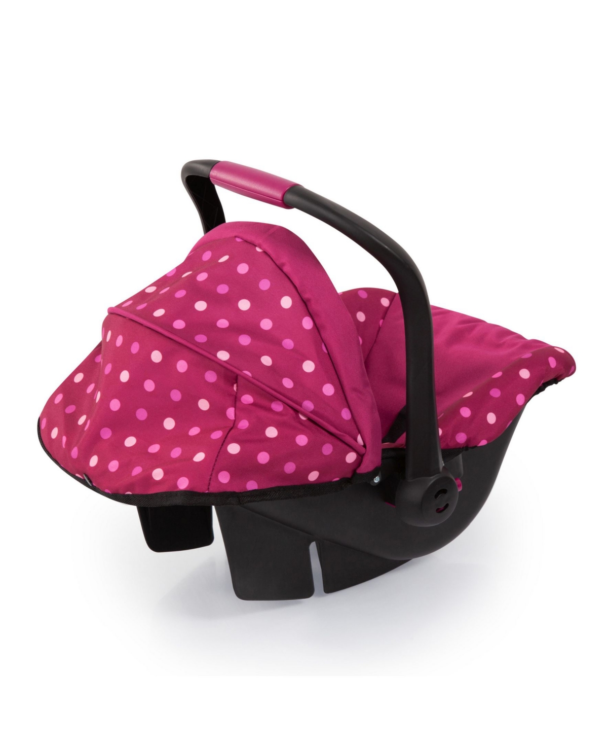 Shop Redbox Baby Doll Deluxe Car Seat With Canopy In Polka Dots