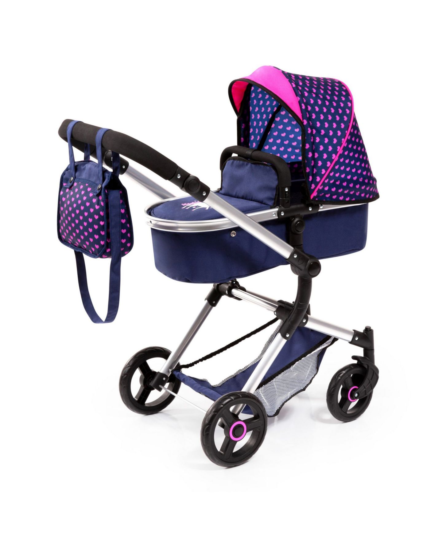 Детские аксессуары для кукол Redbox Bayer Design Baby Doll City Vario pram, цвет: Розовый — фото 1