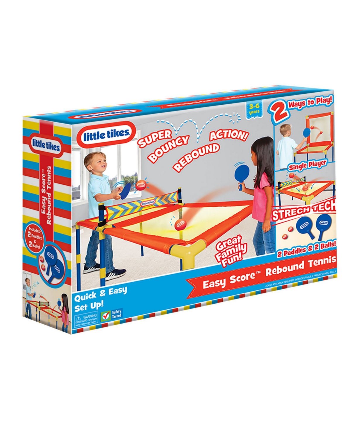 Redbox Little Tikes Easy Score Rebound Tennis Ping Pong Game With 2 Paddles In Multi