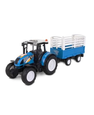 Nkok Big Ranch Farm Tractor with Hay Bale Wagon Toy