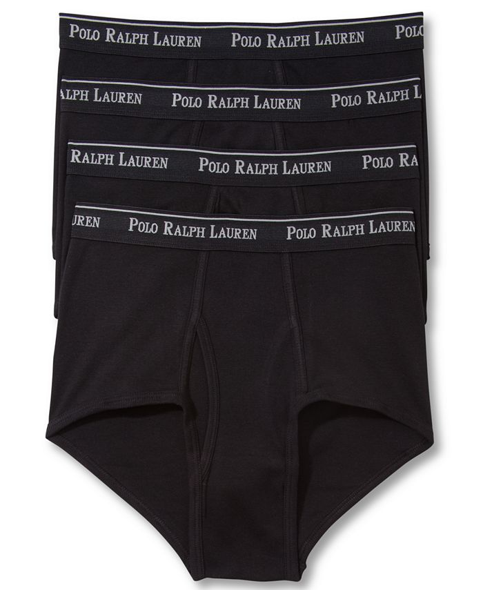 Polo Ralph Lauren Men's Underwear, Mid Rise Brief 4 Pack - Macy's