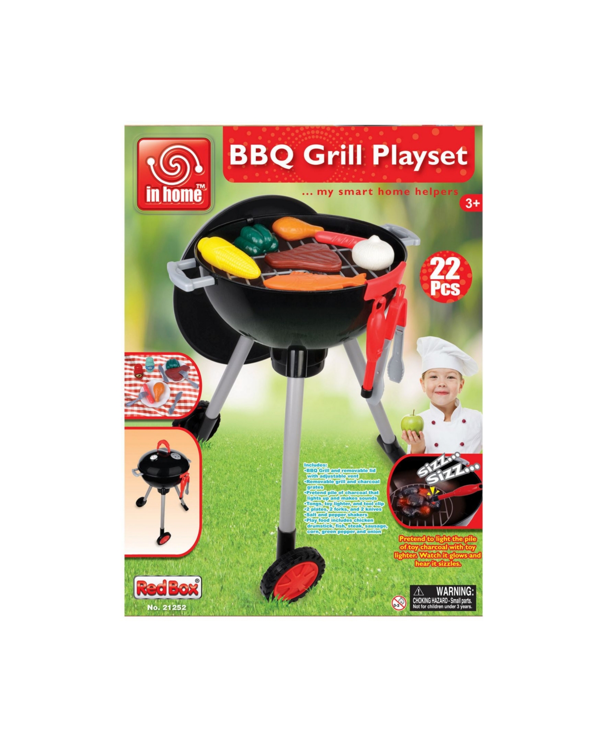 Redbox Light And Sound Barbeque Grill Set In Multi