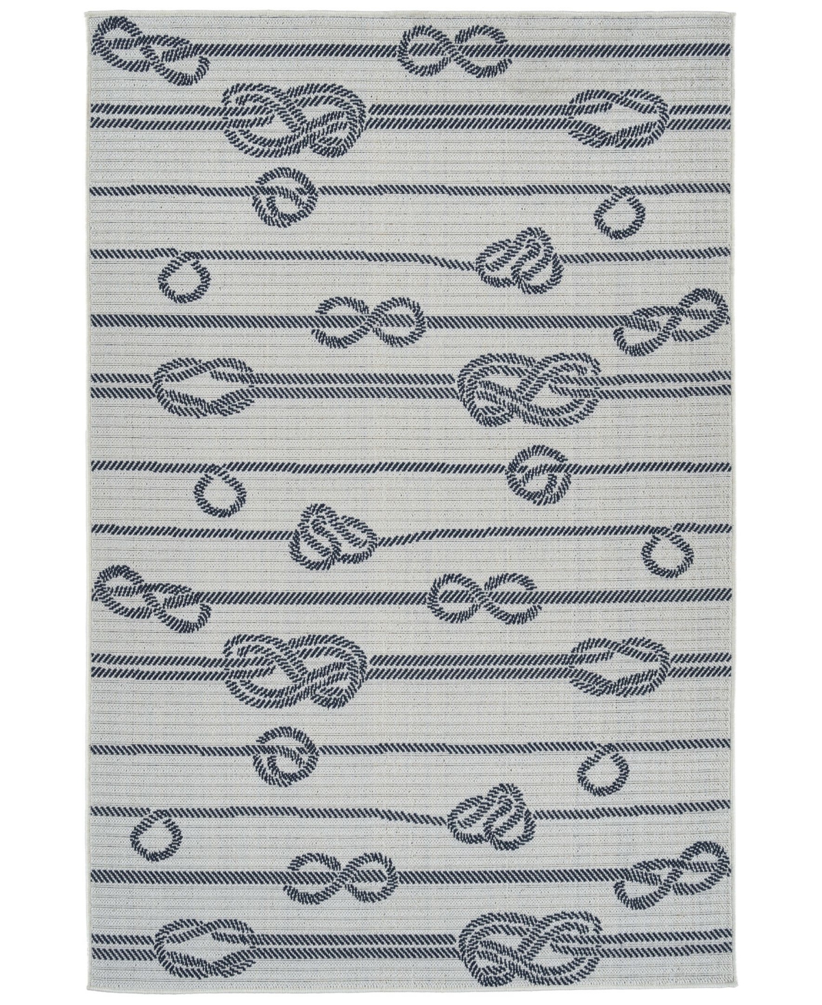 Kaleen Puerto PRT12-76 7'2in x 10'5in Outdoor Area Rug - White