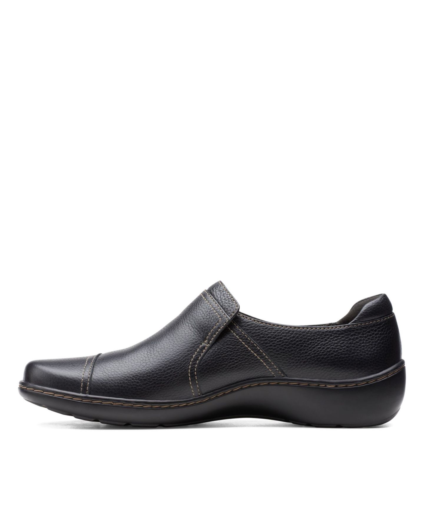 Женские туфли Clarks Collection Cora Poppy, цвет: Чёрный кожаный — фото 5