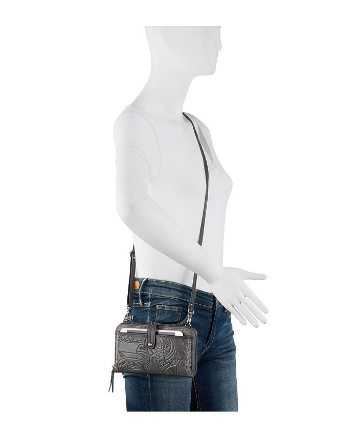 The Sak Iris Leather Smartphone Convertible Crossbody Wallet Macy's