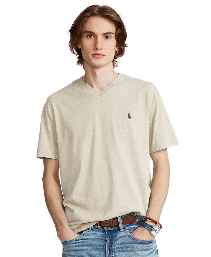 Polo Ralph Lauren Men's Classic-Fit V Neck T-Shirt & Reviews - T-Shirts -  Men - Macy's