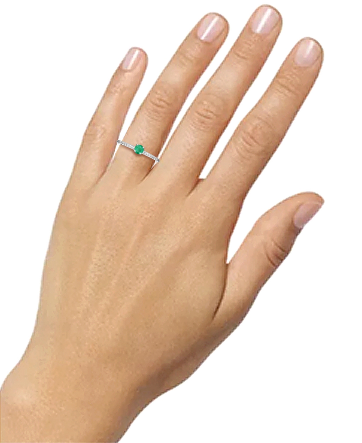 Sapphire (1/3 ct. t.w.) & Diamond (1/10 ct. t.w.) Ring in Sterling Silver (Also in Ruby & - Emerald