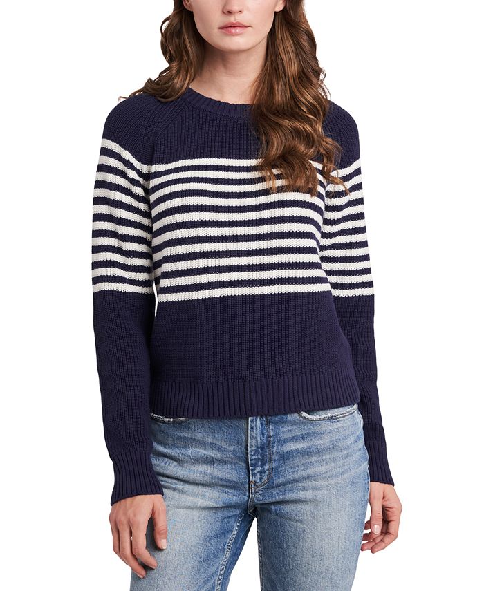 Riley & Rae Cotton Micah Blocked-Stripe Sweater, Created for Macy's ...