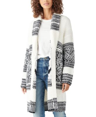 Lucky Brand - Printed Shawl-Collar Cardigan