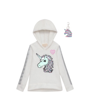 BTween Girls Glitter Woozy Hoodie with Keychain
