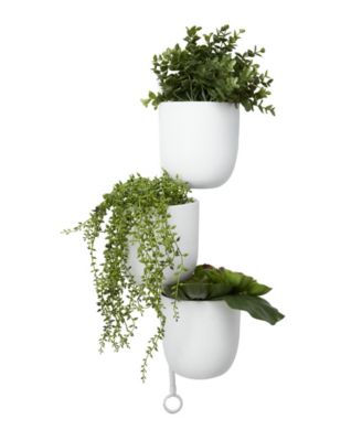 Contemporary Metal Hanging Wall Planter Rack