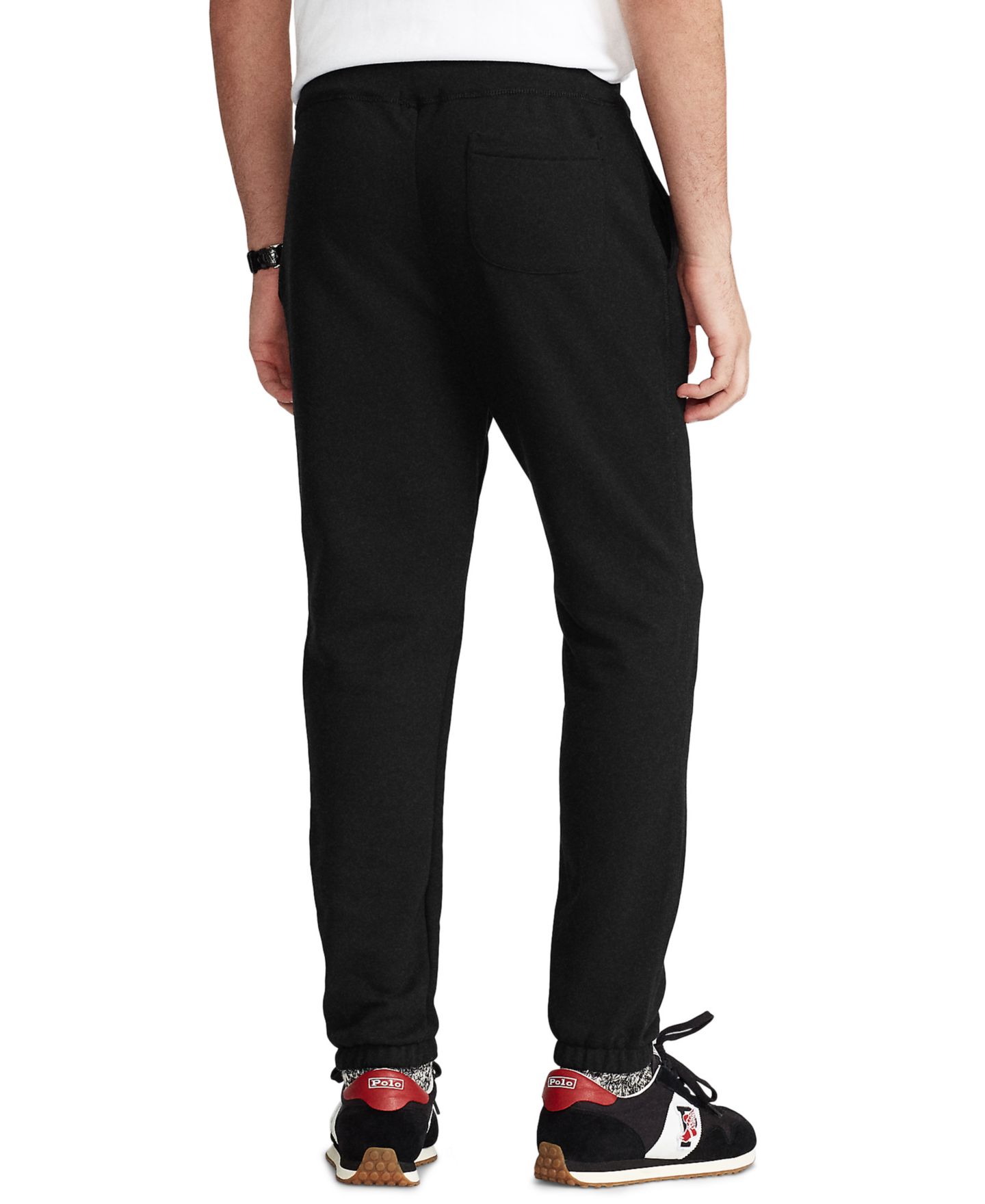Мужские брюки Polo Ralph Lauren Cotton-Blend-Fleece, цвет: Чёрный — фото 2